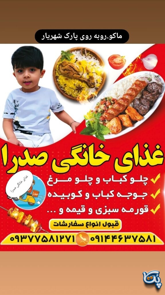 غذای خانگی  صدرا